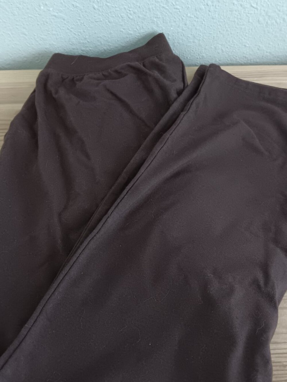 Denim & Co. Petite Duo Stretch Slim Straight Pants, Drk Chocolate Sz PS a460405 - Picture 3 of 4